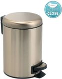GEDY Sapho Gedy Afvalemmer 5 l, Soft Close, Mat Goud