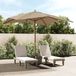 Prolenta Maison Exclusive Parasol met houten mast, taupekleurig, 300x300x273 cm