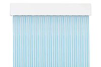 MercuryTextil P69 Deurgordijn PVC 210 x 90 cm transparant + blauwe draad