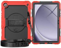 Selected by GSMpunt.nl Samsung Galaxy Tab A11 Hoes met Screenprotector, Handriem en Schouderriem - Rood
