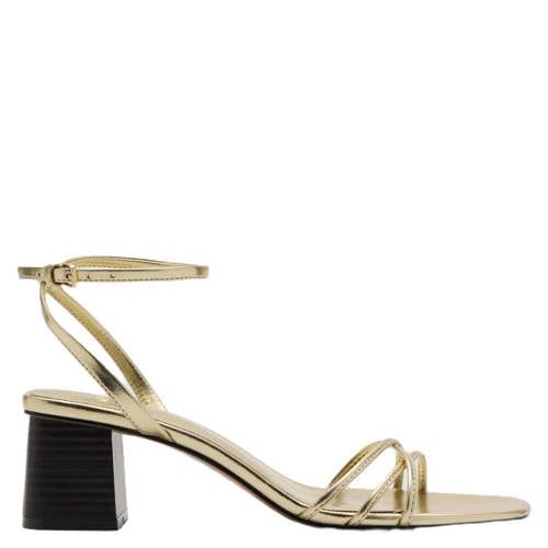 Mango Sandalen met riem 'RAY' goud