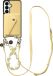 AVY Leren Hoesje geschikt voor Samsung Galaxy S26 Plus | Met Koord en Kaarthouder | Compatibel met MagSafe | Leather Case met Polsand & Crossbody Koord & Wallet | Pearl Leather Set | Croco Geel