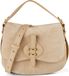 COCCINELLE Leren schoudertas Mavery Suede BI Sandshell / Sandshell beige
