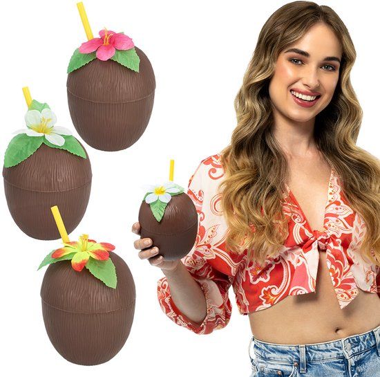 Boland Beker Kokosnoot met rietje