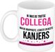 Bellatio Decorations Cadeau koffie/thee mok voor collega - roze - afscheid collega - keramiek