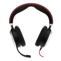 Jabra Evolve 80 UC Stereo Headset - Black - Wired - Bluetooth - Office/Call Center