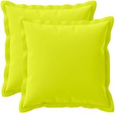 vidaXL - Kussensloop - 2 stuks - Houten - Heldergroen - 50 x 50 cm - Polyester