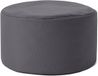 Lumaland Pouf | Pouf compact avec fonction 3-en-1 : pouf confortable, table pratique et repose-pieds élégant pour l'intérieur et l'extérieur | Avec rembourrage EPS flexible | Ø 25 x 45 cm