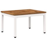 vidaXL Salontafel Natuurlijk en Wit 49 x 60,5 x 36 cm