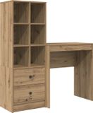 vidaXL Bureau Artisan Eiken 115,5 x 40 x 127 cm
