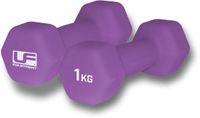 UFE Urban Fitness Hex Dumbbells - Neopreen Bedekt (Paar) Paars - 1kg