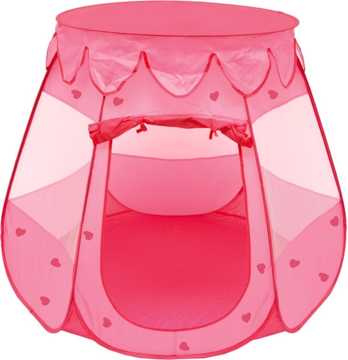 LittleTom Meisjes Speeltent 120x120x90cm - Kindertent Balbad Pop-up Tent Roze