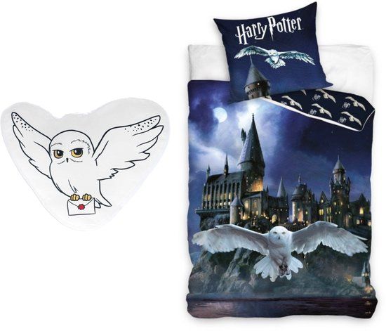 4KidsOnly Harry Potter Dekbedovertrek Katoen Eenpersoons 140x200 cm + Kussensloop 60x70 cm