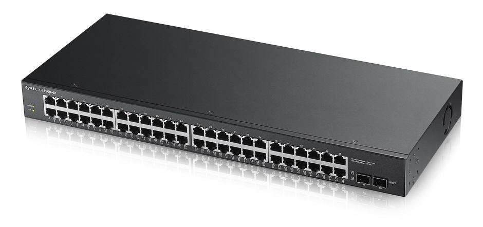 Zyxel GS1900-48 - Switch - L2 - Gigabit Ethernet - 48 poorten - Zwart