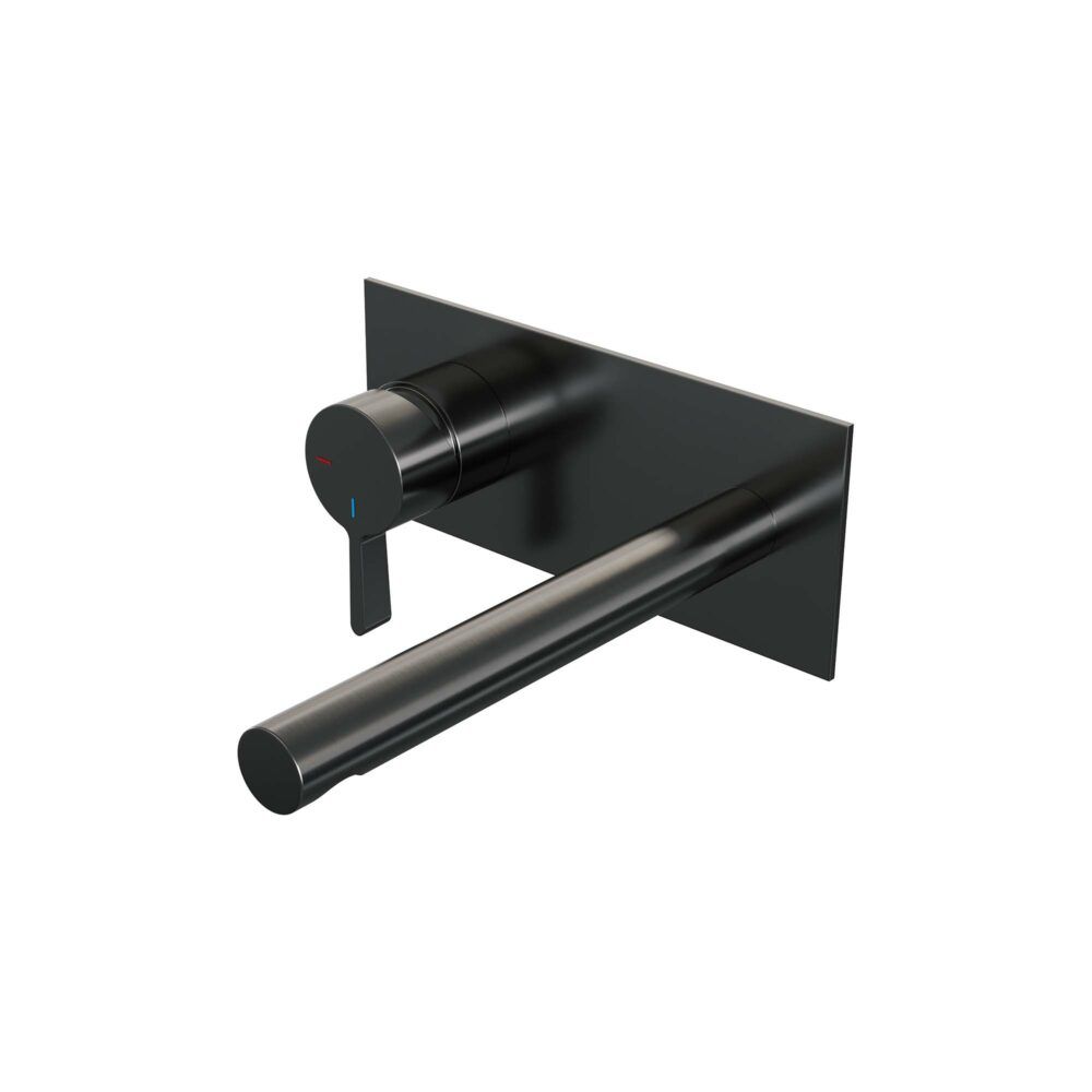 Brauer Gunmetal Edition Inbouw Wastafelkraan met Rechte Uitloop en Rechte Staaf