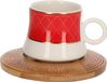 Ensemble de 6 tasses à expresso avec soucoupe et présentoir, service à moka, design 7