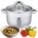 Karl Hausmann RVS Pan 1.3L met Glazen Deksel