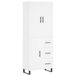 VidaXL Hoge kast, wit, 69,5 x 34 x 180 cm, houtvezel