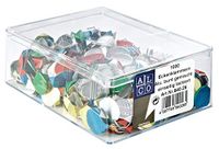 ALCO-Albert Hoekbeugels aluminium, diverse kleuren, 1000 stuks | Gekleurd gelakt, in blik
