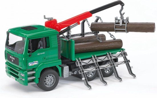 Bruder - MAN TimberTruck with Loading (2769) - Green - 1:16 Scale