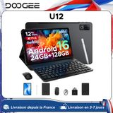DOOGEE U12 Tablet PC Android 16 12'' S-scherm 24GB RAM (6GB+18GB) 128GB 9000mAh Batterij UNISOC T7255 Widevine L1 Dubbele Luidsprekers
