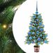 vidaXL Kerstboom met 150 LED, met standaard, Groen, 90 cm, PE