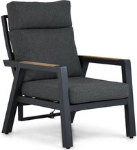 Lifestyle Marseille 4-delige stoel-bank loungeset - Grijs-antraciet