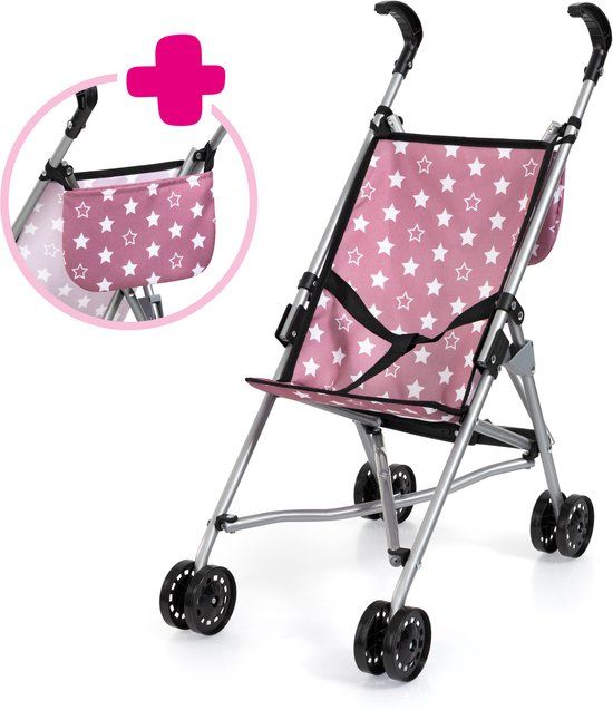 Bayer Design 30576AB Poppenbuggy met tas oudroze