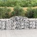 Maison Exclusive - Geknoopte gaasbakken, 9 stuks, 300x50x80/100 cm, verzinkt staal