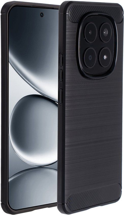 imoshion Hoesje - Geschikt voor Xiaomi Redmi Note 15 Pro Plus (5G) - Brushed Backcover - Zwart