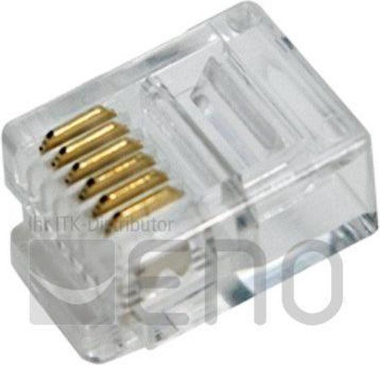 2direct LogiLink RJ12 kabel-connector Transparant