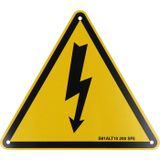 KS-Tools 117.0178 Waarschuwingsbord flitser voor werkzaamheden aan hybride en elektrische voertuigen, aluminium