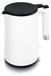 Arendo bouilloire CORE, acier inoxydable, 1,5 litre, bouilloire à thé à double paroi, 2200 W, Sans BPA, poignée tactile froide, base 360°, arrêt automatique, protection contre la surchauffe, blanc mat