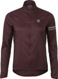 AGU Essential Veste de cyclisme femme - Coupe-vent et déperlant - Dos en mesh respirant - Pliable - Réfléchissant - Marron - Taille L