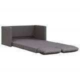 VidaXL Slaapbank vloermodel 2-in-1 112x174x55 cm kunstleer grijs