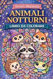 Libro da colorare - Teneri Mandala Animali Notturni