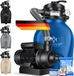 KESSER® Installation de filtre à sable - Filtre de piscine 10 m³/h - Incl. 800 g de balles filtrantes