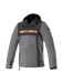 Alpinestars Sherpa Hoodie Noir Gris Goudron Rouge Fluo, Taille : XXL
