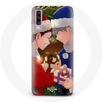 Maniacase Hoesje voor Samsung Galaxy A50 Hunter x Hunter Gon Freecss et Killua Zoldyck Kerstdag Anime Manga