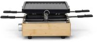 Merkloos Racletteapparaat raclette - 4 personen - Bamboe - 800 W - Afneembare grill met antiaanbaklaag