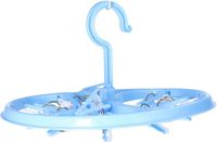 DID Droogcarrousel/droogmolen - blauw - met 12 knijpers - 26,5 cm