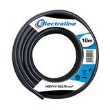 Electraline 11641, kabelrol, H03VV-F, 3G0,75 mm², lengte 10 m, Zwart