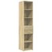 vidaXL Hoge kast Sonoma-eikenhout, 40x42,5x185 cm