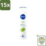 Nivea 15 x Déodorant Spray Fresh Pure - 150 ml
