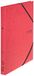 VON Leitz 30120025 Ringband A4, karton, met 2 ringen en elastische sluiting, 25 mm rugbreedte, voor 140 vellen, ringmechanisme, voor school, studie en thuis, rood