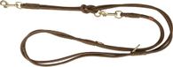 Trixie Hondenriem Pure Verstelbaar Rond Gestikt Leer Bruin 200x1 cm