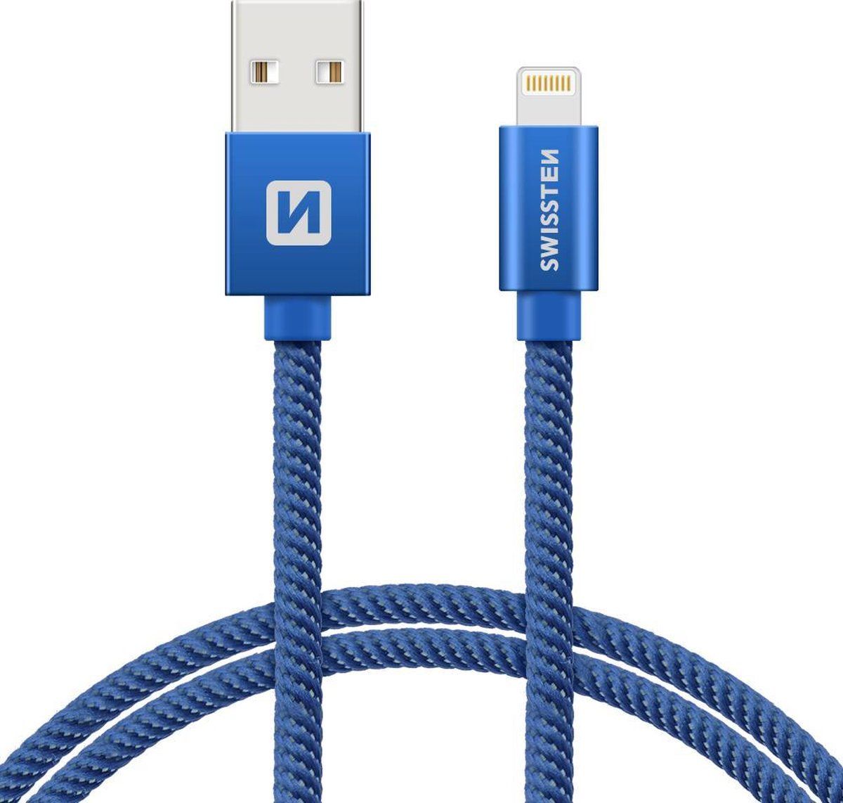 Swissten Lightning naar USB kabel voor iPhone/iPad - 8595217458130