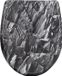 Collox Couvercle de lunette de toilette - Zwart/Wit