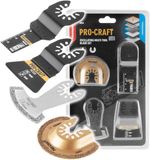 Procraft MB4 set d'accessoires universelle, 4 pièces, pour outils multifonctions oscillants