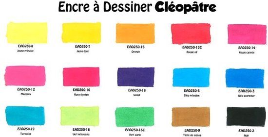 Cleopatre EAD500-3 hobbyverf Verf op waterbasis Blauw Tekeninkt 500 ml